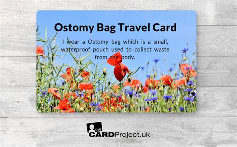 ostomy card for travel.